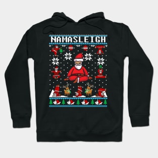 Namasleigh Yoga Funny Christmas Sweater Hoodie